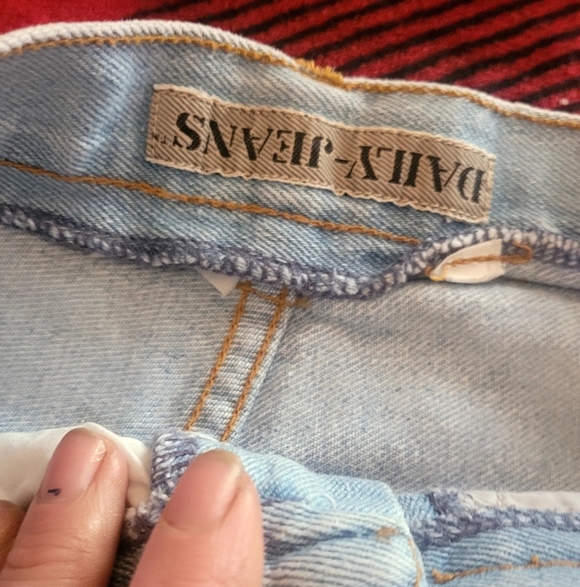 One Of A Kind 80's Inspired Handmade Patch Work Boyfriend Style Denim Jeans Sz 0 - Picture 6 of 10